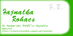 hajnalka rohacs business card